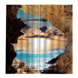 Max 2 Panels Polyester Waterproof 3D Curtain Drapes for Bedroom Decor Style C
