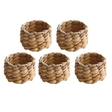 Maxbell 5Pcs Napkin Holder Braided Napkin Buckle for Restaurant Parties Decorations