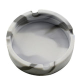 Maxbell Round Silicone Ashtray Cigar Holder for Tabletop Home Office Grey Camo - Aladdin Shoppers