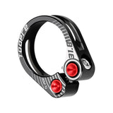 Maxbell Maxbell Aluminum Alloy Bicycle Seatpost Clamp Bike Seatpost Clip for Folding Bikes 31.8mm Black