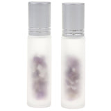 Max 2Pcs Empty 10ML Frosted Glass Essential Oil Roller Bottle Amethyst