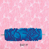 Max 5'' Embossed Paint Roller Sleeve Wall Stencil Brush Flower Pattern Decor #11