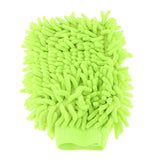 Max Microfiber Car Wash Washing Cleaning Glove Dual Sided Chenille Glove Light Green