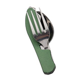 Maxbell Camping Utensils Traveling Home Flatware Camping Gear Camping Cutlery Green