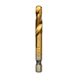 Maxbell Hand Tap Drill Bits M3 M4 M5 M6 M8 M10 Metalworking Tools M8x1.25mm Gold