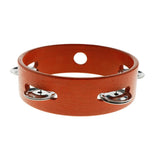 Max Wooden Tambourine Handbell for Baby Kid Early Music Educational Toy Red