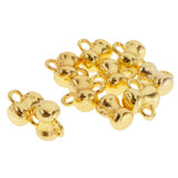 Max 10pcs golden plated Challenge Cup shape jingle bells for christmas DIY Decor