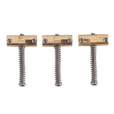 Maxbell 3Pieces Vintage Style Fixed Compensated Saddle for TL Style Guitar Copper