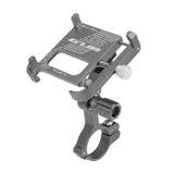 Maxbell Bike Phone Holder for Sports Cameras Motorbike 6-10cm Width Smartphones Titanium Color
