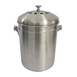 Maxbell Recycle Bin Garbage Can Round Stainless Steel for Picnic Camping