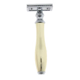 Max Metal Men Double Edge Safety Razor Handle for Beard Shaving Grooming Gold