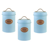 Maxbell Storage Jars with Air Tight Lids Nordic for Kitchen Countertop Sitting Room Blue