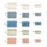 Maxbell 15Pcs Mesh Zipper Pouch Nylon Folder Document Pockets for Organizing Storage