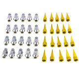 Max Aluminum Automobiles Wheel Valve Stem Caps Cone Shaped Airtight Stem Gold