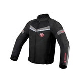 Maxbell Motorcycle Riding Jacket with Armor Lightweight Comfortable Motocross Jacket Black XXXL
