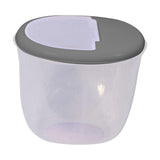 Maxbell Pet Dog Food Storage Container Large Capacity Baking Supplies Rice Bin gray