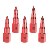 Maxbell 5Pcs Butter Tip Nozzle Wear Resistant Alloy for Butter Machine Accessories Red
