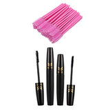 Max Natural Black 3D Curling Eyelash Makeup Mascara & 50 Disposable Applicator MZTZ0060