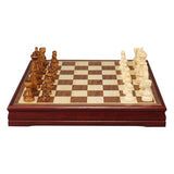 Maxbell Handmade Wood International Travel Chess Set Board Game Toy 30x30x4cm