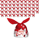 Maxbell Maxbell 50 Pieces Christmas Bags Goody Gift Bags Bulk Red Santa