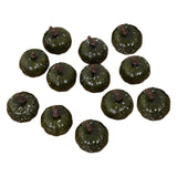 Maxbell Mini Pumpkins Lifelike Harvest Pumpkins for Halloween Holiday Decoration Dark Green