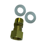 Max 1 Pc Full Brass Male X Female Thread Adapter Straight Connector Pipe Fitting