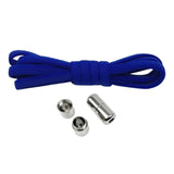 Maxbell Elastic No Tie Shoelaces Semicircle Tieless for Boots Running Shoes Children Dark Blue