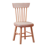 Maxbell 1/12 Dollhouse Miniatures Furniture Wooden Unpainted Mini Chair Model Decor