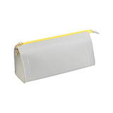 Maxbell PU Leather Pencil Pouches Office Stuff Portable for Pen Home Toiletries  Gray