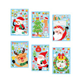 Maxbell 6Pcs Christmas Window Clings Santa Claus Stickers for Home Ornament Style A