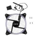 Max 12CM LED Computer Case Cooling Fan for PC 4-Color Light Loop