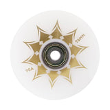 Maxbell Inline Roller Skate Wheel Indoor Outdoor for Scooters Luggage Wheel Practice White Aureate