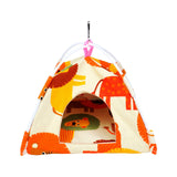 Maxbell Canvas Nest Bird House Parrot Hut Budgie Toy Macaw Bed Hanging Tent Hammock Lion