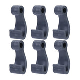 Maxbell 6Pcs Kayak Lashing Hooks J Hooks Fishing Raft Bungee Shock Cords Hooks Grey