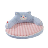 Maxbell Cute Pet Sofa Warm Cushion with 22cm Backrest for Cat Small Dogs Washable Cat