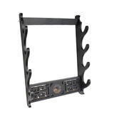 Maxbell Density Board Display Stand Wall Mounted Bracket Horizontal Storage Rack 4 Tiers