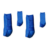 Maxbell 4Pcs Horse Boots Support Leg Guard for Jumping Training Equestrian Equipment blue