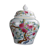 Maxbell Maxbell Glazed Hand Painted Ceramic Ginger Jar Home Decor Accent Art Decoration