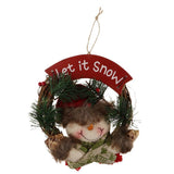 Maxbell Christmas Rattan Wreath Garland Welcome Door Hanging Decor Ornaments Santa 2