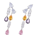 Maxbell 2Pcs Dangle Earrings Gorgeous Colorful for Valentine'S Day Vacation Dating