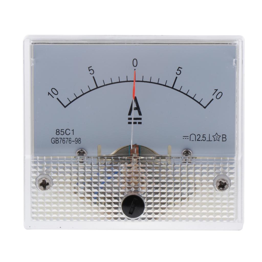 Maxbell DC Ammeter Analog Panel Meter Amp Meter Current Gauge 85C1 0-10A