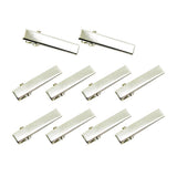 Maxbell 10Piece Alligator Hair Clip Flat Single Prong Hair Clip DIY Headdress 3.2cm