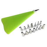 Maxbell Reusable Piping Pastry Bag with & Nozzle Tips Cake Decor DIY Tools Set Green
