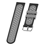 Maxbell Silicone Wristband For Fitbit Versa2 Smart Watch Replacement Black+Gray