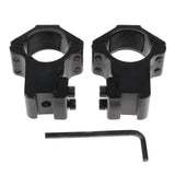 Maxbell 25.4mm 1" Scope Mount Rings Fits 11mm Dovetail Rail Flashlight High Profile