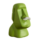 Maxbell Stone Figure Paper Towel Dispenser Container Napkin Holder for Decoration Green