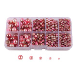 Maxbell Artificial Pearl Beads No Hole 4/5/6/8/10mm for Hats Table Scatter Clothes Multicolor