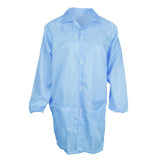 Max ESD Anti-Static Premium Lab Jacket Coat Women Medical Clothing Blue M