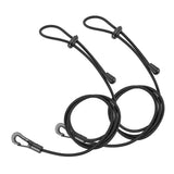 Maxbell 2Pcs Stretchable Kayak Paddle Leash Safety Lanyard for Surfing Cycling