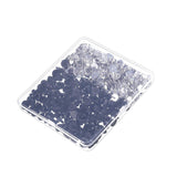 Maxbell Blank Pins with Pin Backs Cabochon Base Tie Tacks Pin Back with Storage Box